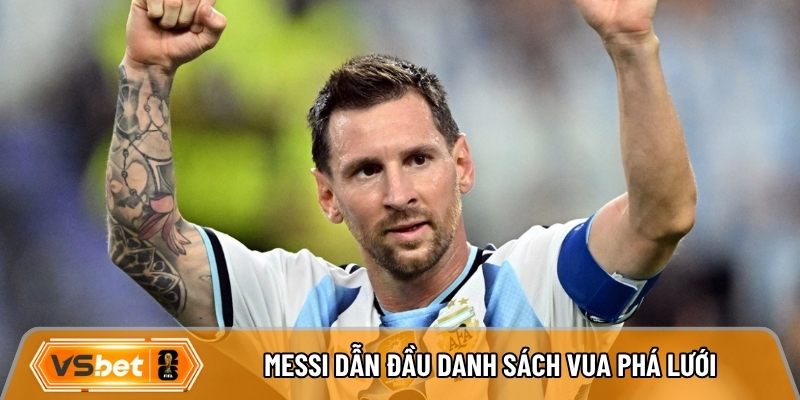 Messi dẫn đầu danh sách vua phá lưới World Cup